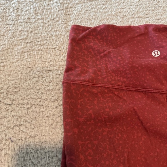 Lululemon Align Pant 28" *Engineer Print City Camo Chianti Multi Align Pant SZ10 - Picture 7 of 11